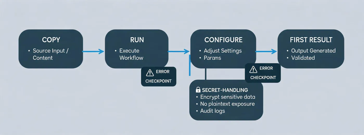 Installation support workflow map
